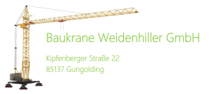 Baukrane Weidenhiller